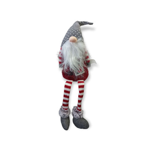 Picture of GNOME GREY HAT WITH RED & WHITE STOCKINGS